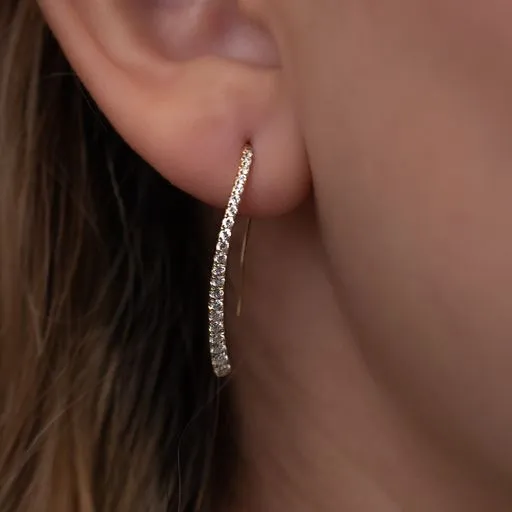 1 ctw Diamond Earrings 18k