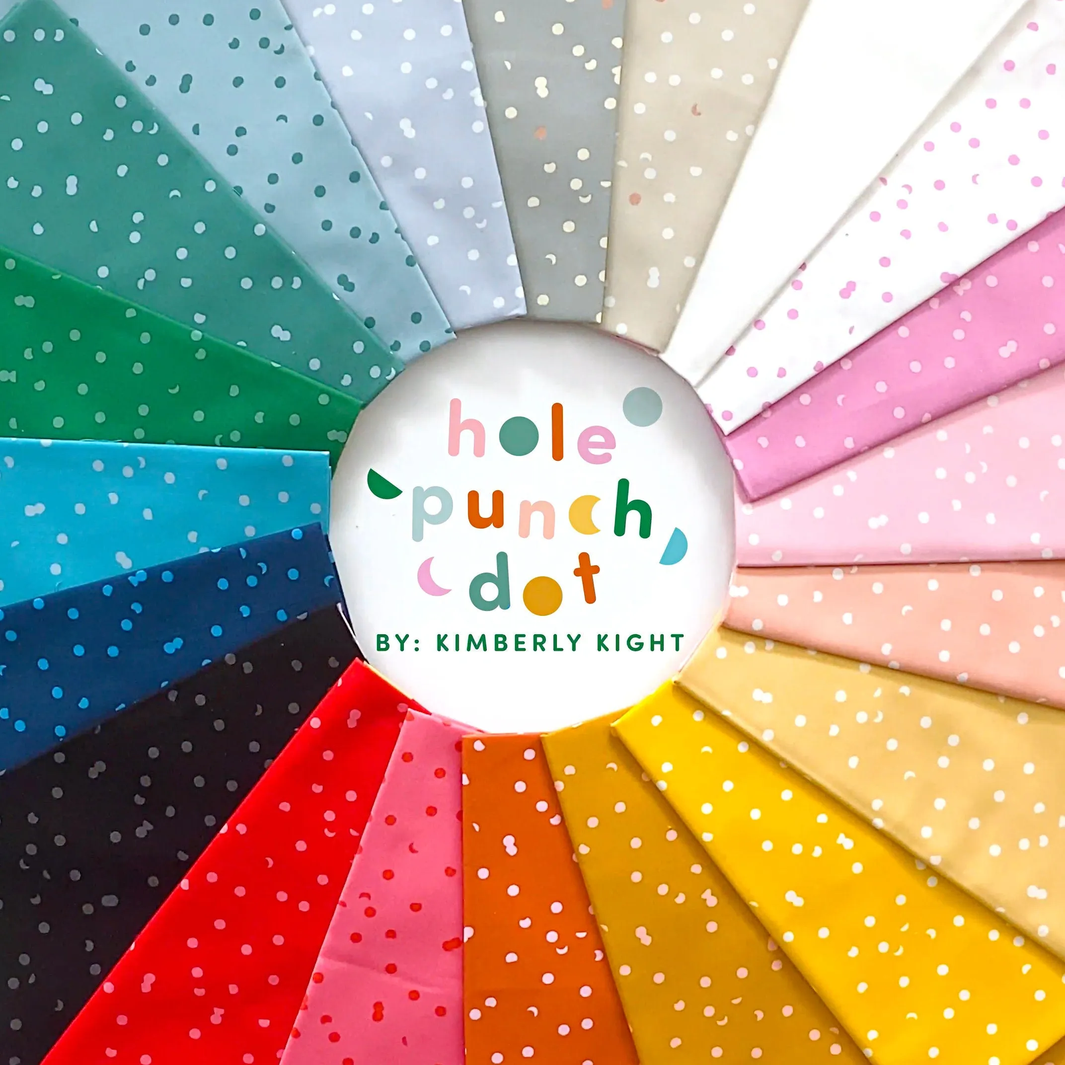 1/2 Yard - Hole Punch Dots Butternut RS3025 25 - Ruby Star Society- Kimberly Kight- Quilting Cotton