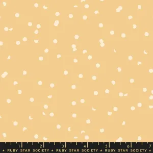 1/2 Yard - Hole Punch Dots Butternut RS3025 25 - Ruby Star Society- Kimberly Kight- Quilting Cotton