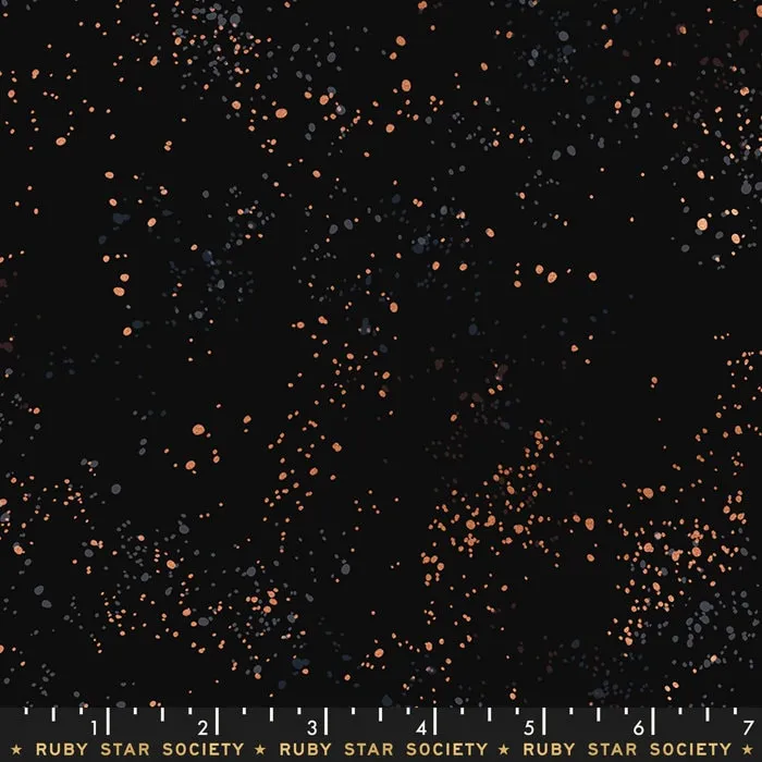 1/2 Yard - Speckled Metallic Black by Rashida Coleman - RS5027 61M