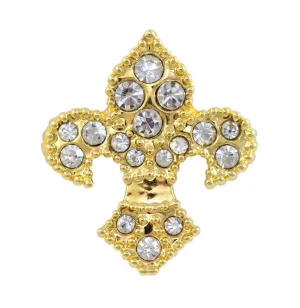 #15888s Fleur de Lis Tack Pin - Gold Plated