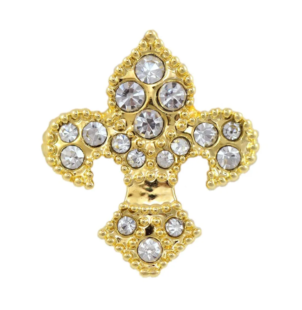 #15888s Fleur de Lis Tack Pin - Gold Plated