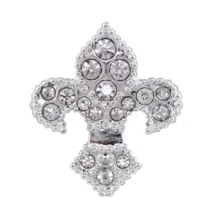 #15888s Fleur de Lis Tack Pin - Silver Plated