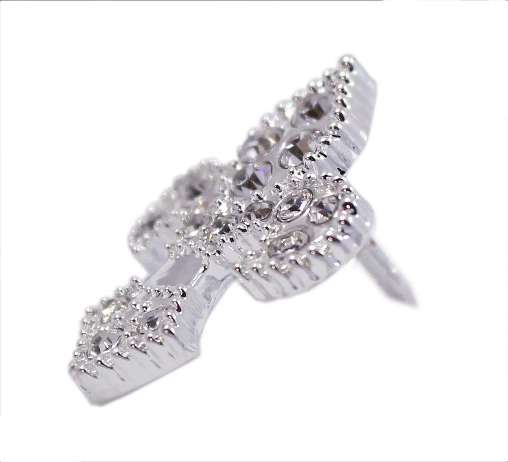 #15888s Fleur de Lis Tack Pin - Silver Plated