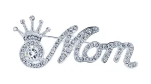 #16266 - Scripted Crown Mom Pin
