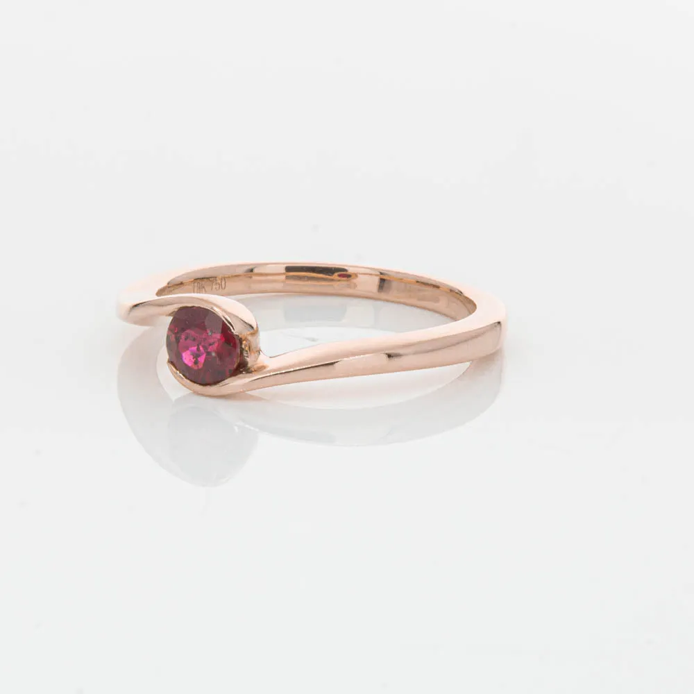 18ct Rose Gold Ruby Embrace Ring