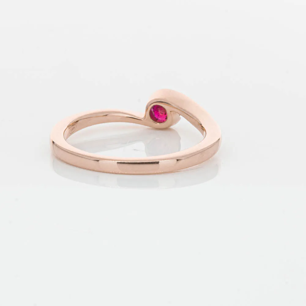 18ct Rose Gold Ruby Embrace Ring