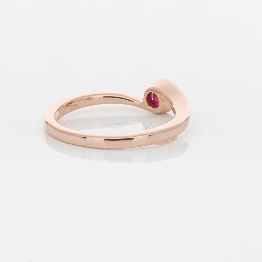 18ct Rose Gold Ruby Embrace Ring