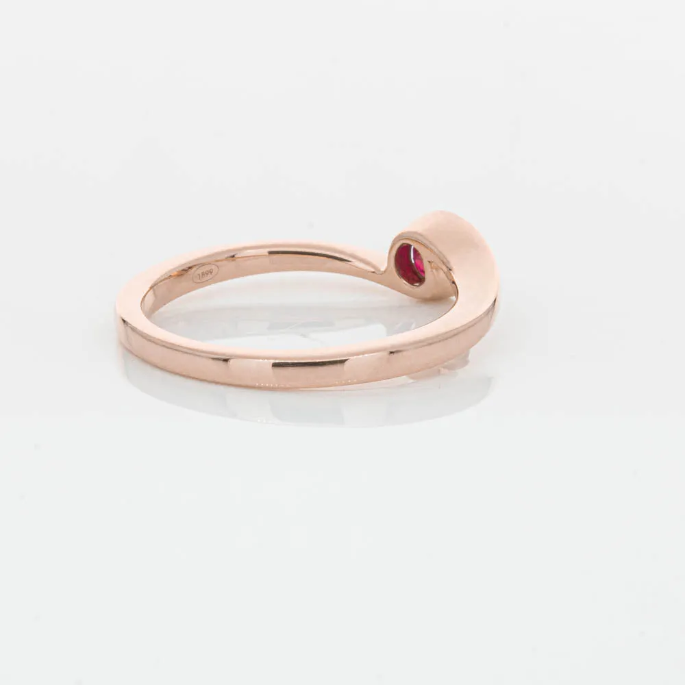 18ct Rose Gold Ruby Embrace Ring