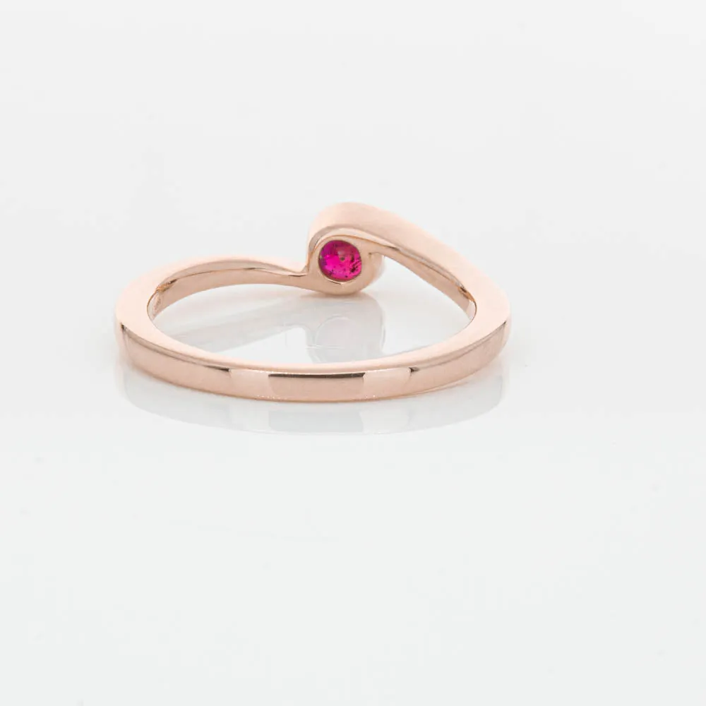 18ct Rose Gold Ruby Embrace Ring
