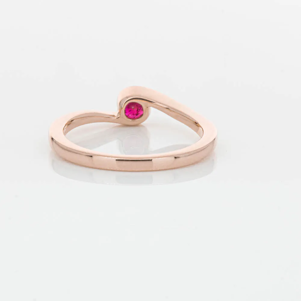 18ct Rose Gold Ruby Embrace Ring