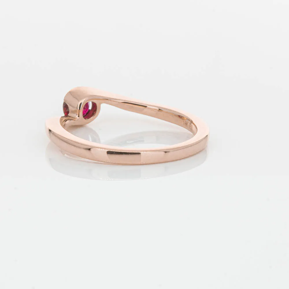 18ct Rose Gold Ruby Embrace Ring