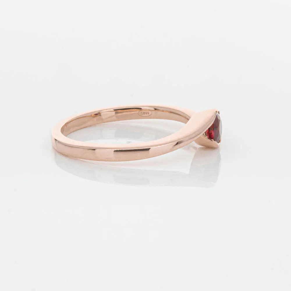 18ct Rose Gold Ruby Embrace Ring