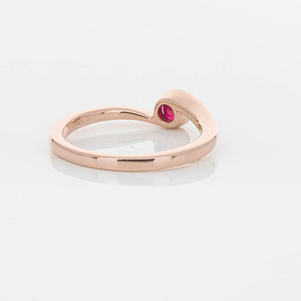18ct Rose Gold Ruby Embrace Ring