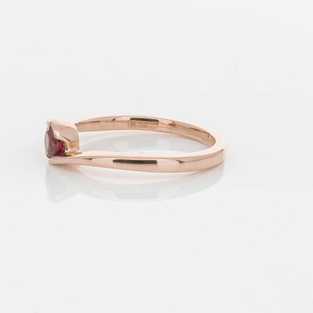 18ct Rose Gold Ruby Embrace Ring