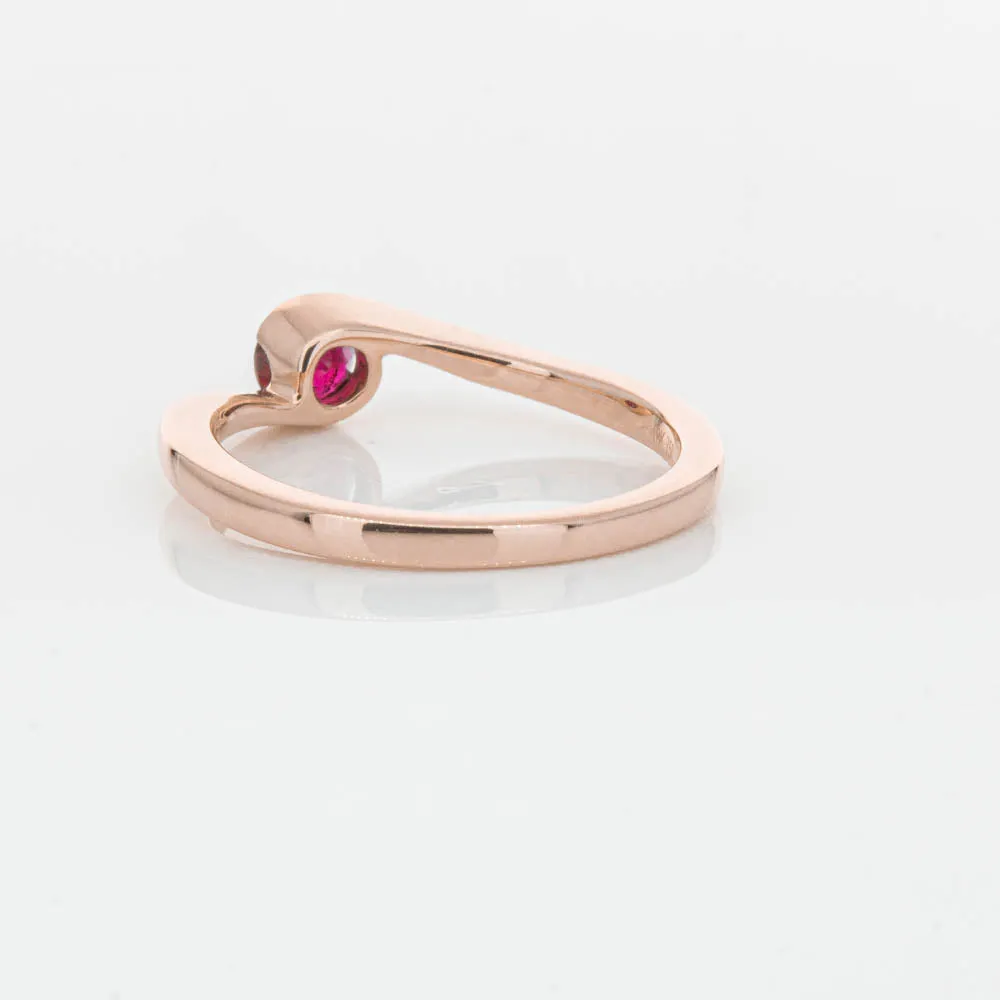 18ct Rose Gold Ruby Embrace Ring