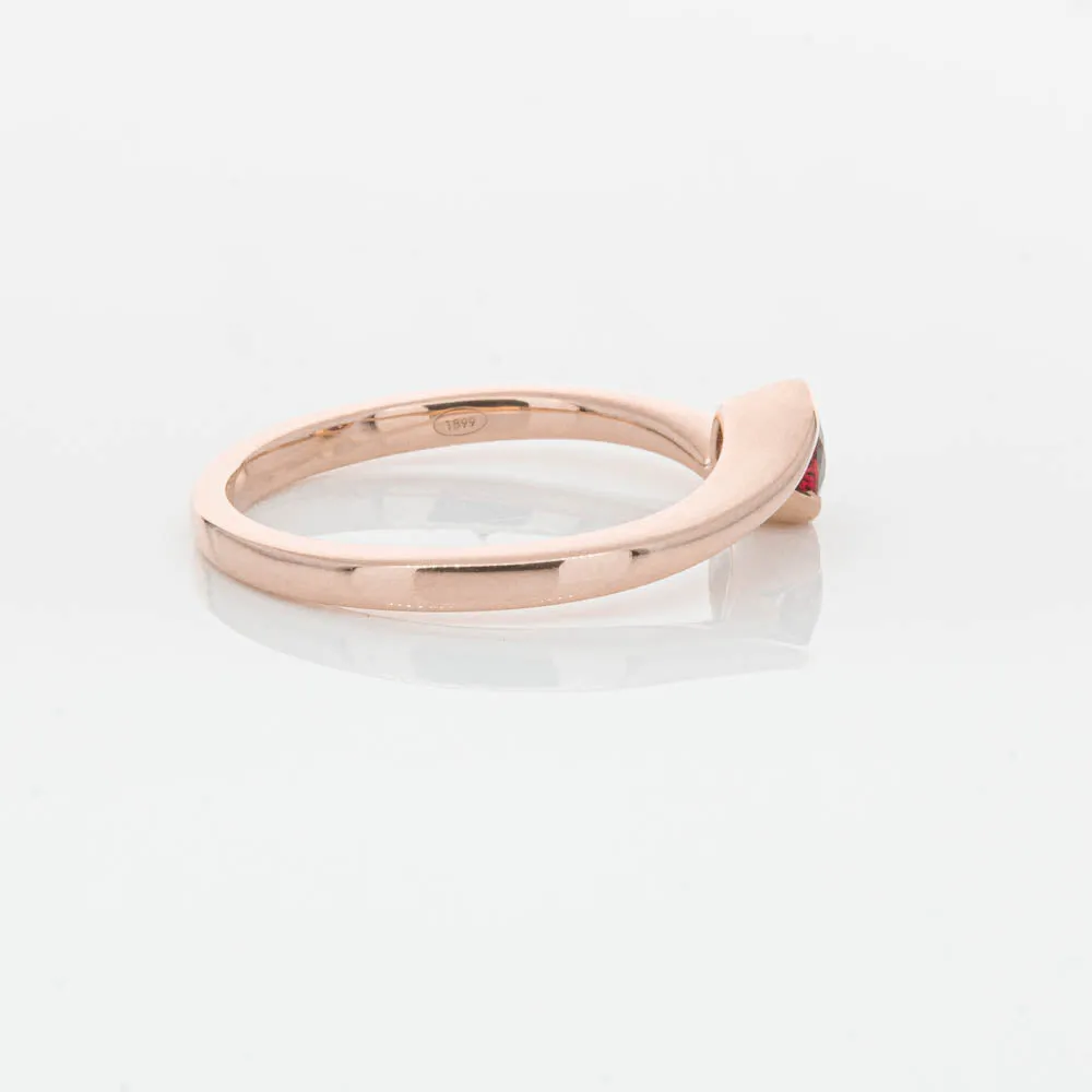 18ct Rose Gold Ruby Embrace Ring