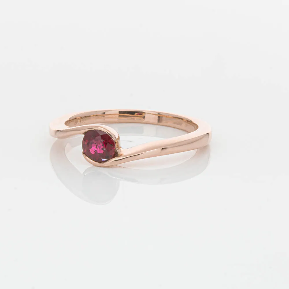 18ct Rose Gold Ruby Embrace Ring