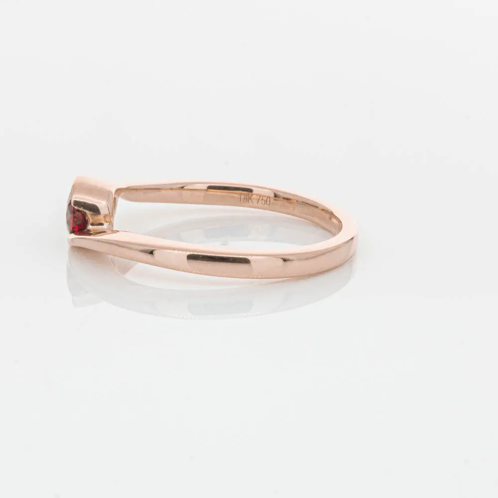 18ct Rose Gold Ruby Embrace Ring