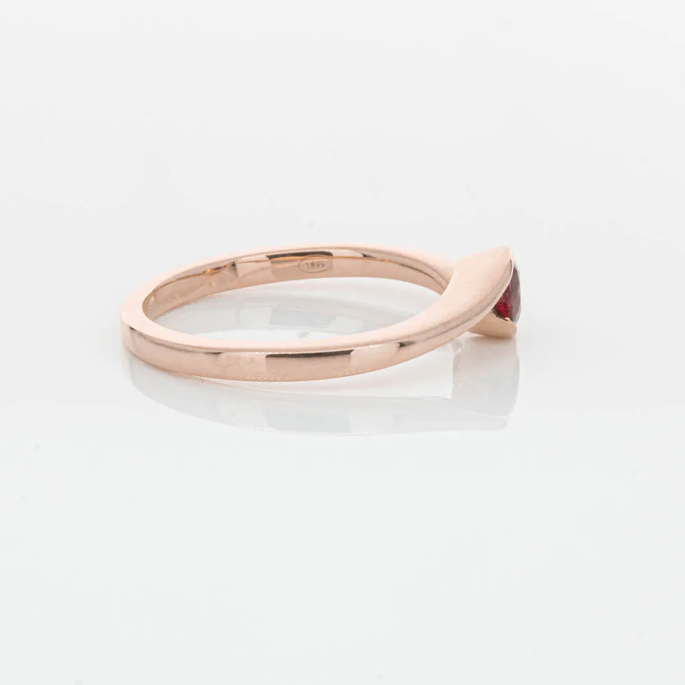 18ct Rose Gold Ruby Embrace Ring