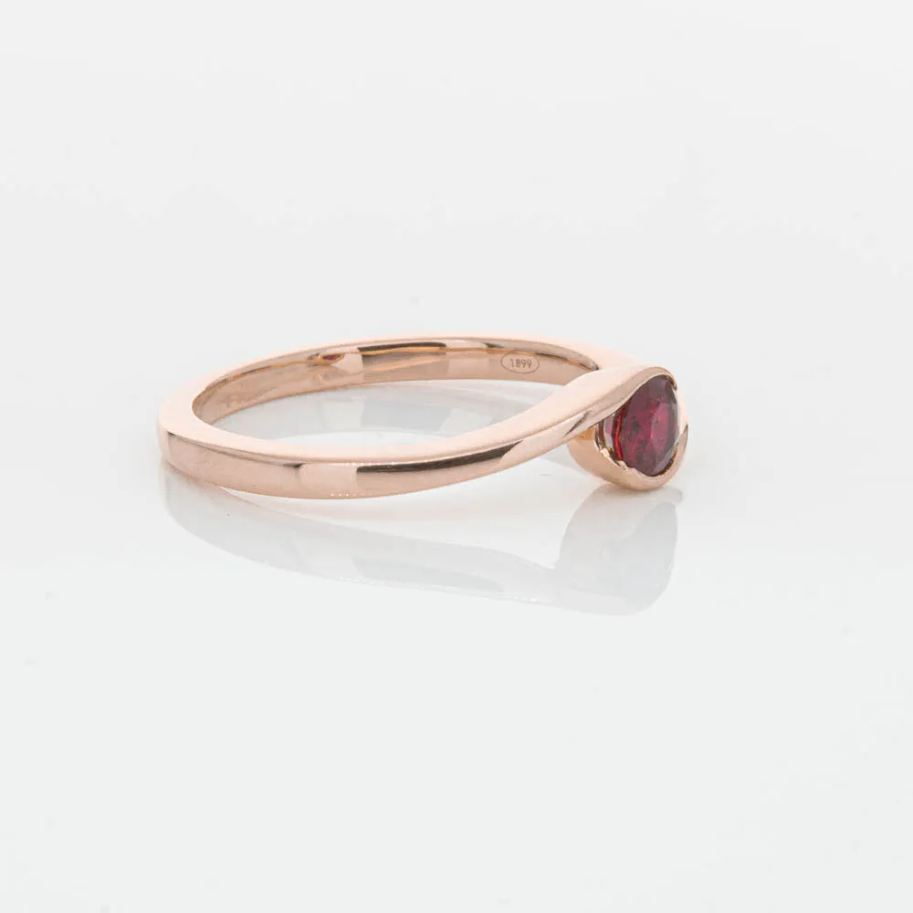 18ct Rose Gold Ruby Embrace Ring