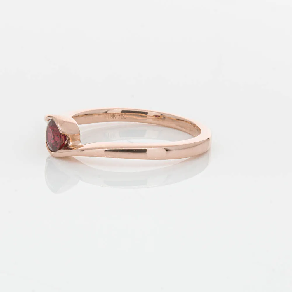 18ct Rose Gold Ruby Embrace Ring