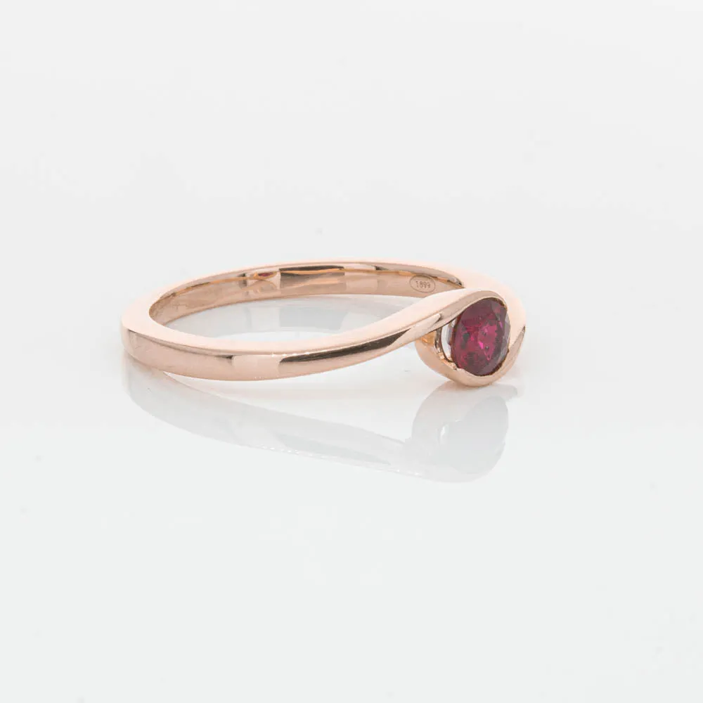 18ct Rose Gold Ruby Embrace Ring