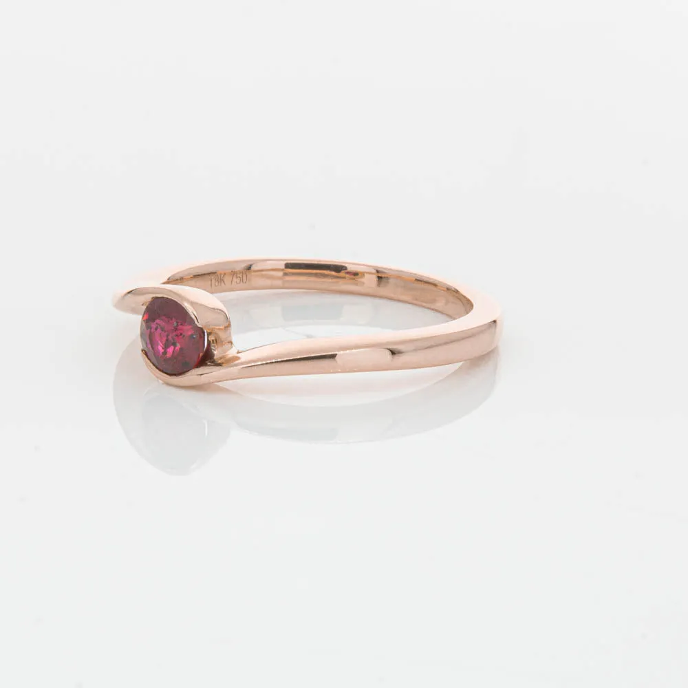 18ct Rose Gold Ruby Embrace Ring