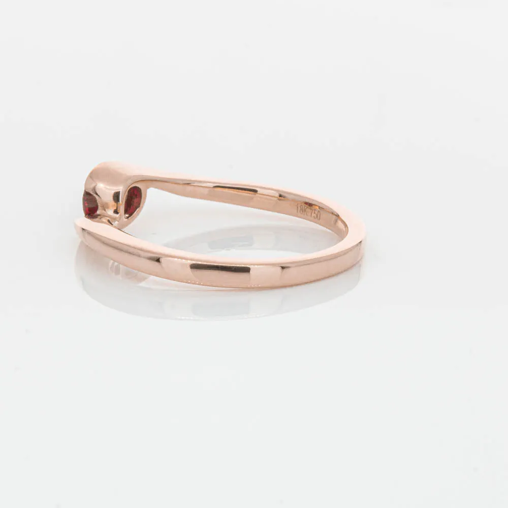 18ct Rose Gold Ruby Embrace Ring
