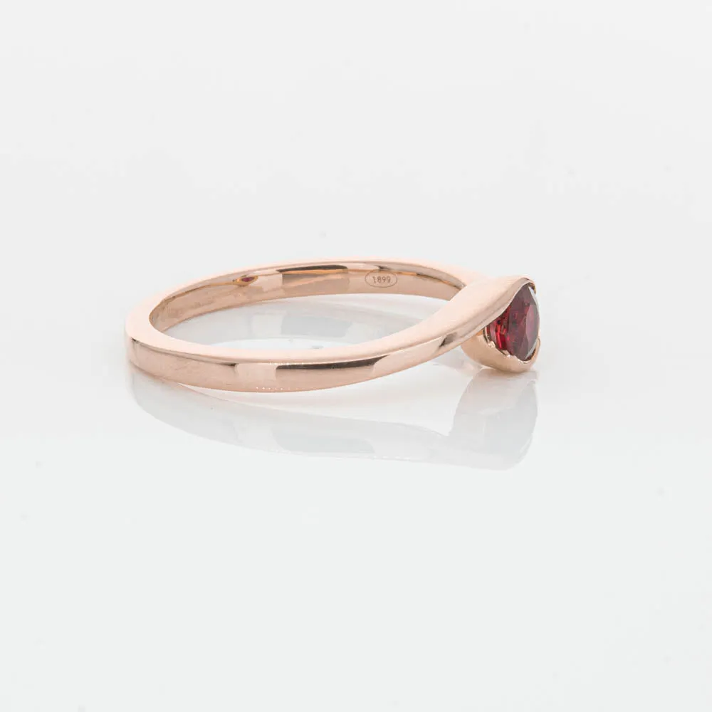 18ct Rose Gold Ruby Embrace Ring