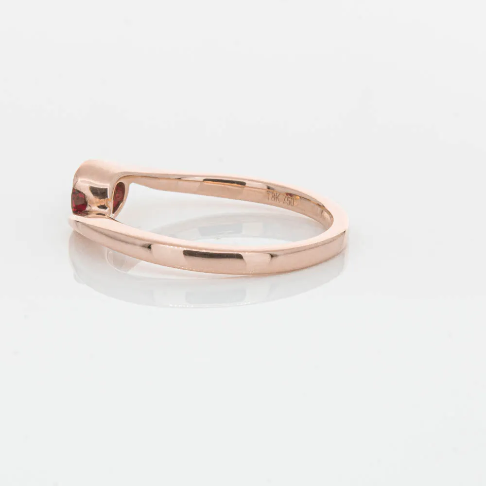 18ct Rose Gold Ruby Embrace Ring