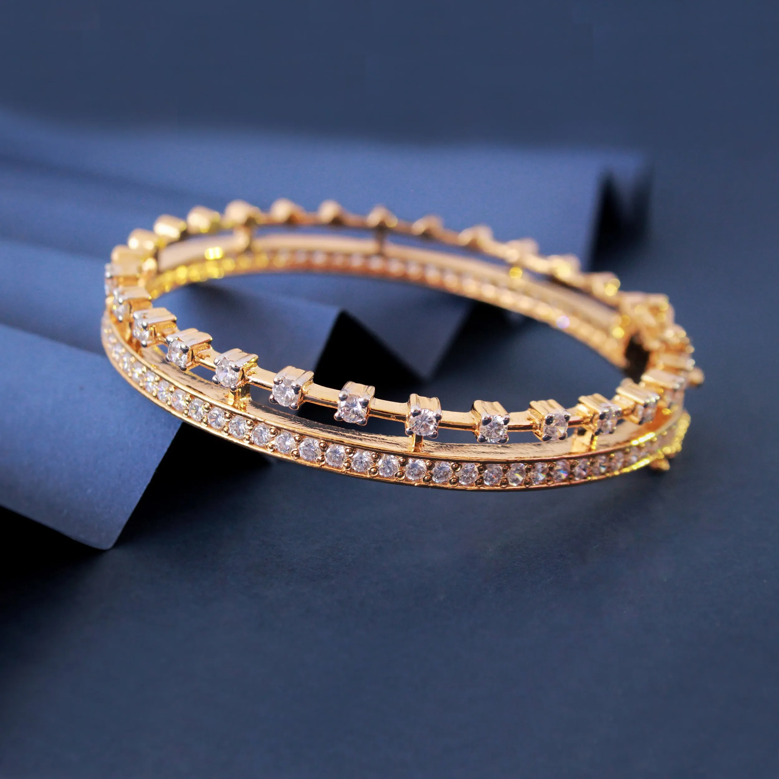 2in1 Cubic Zircon Bangle