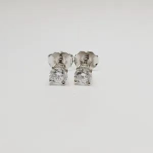 .55 Carat Round Diamond Studs