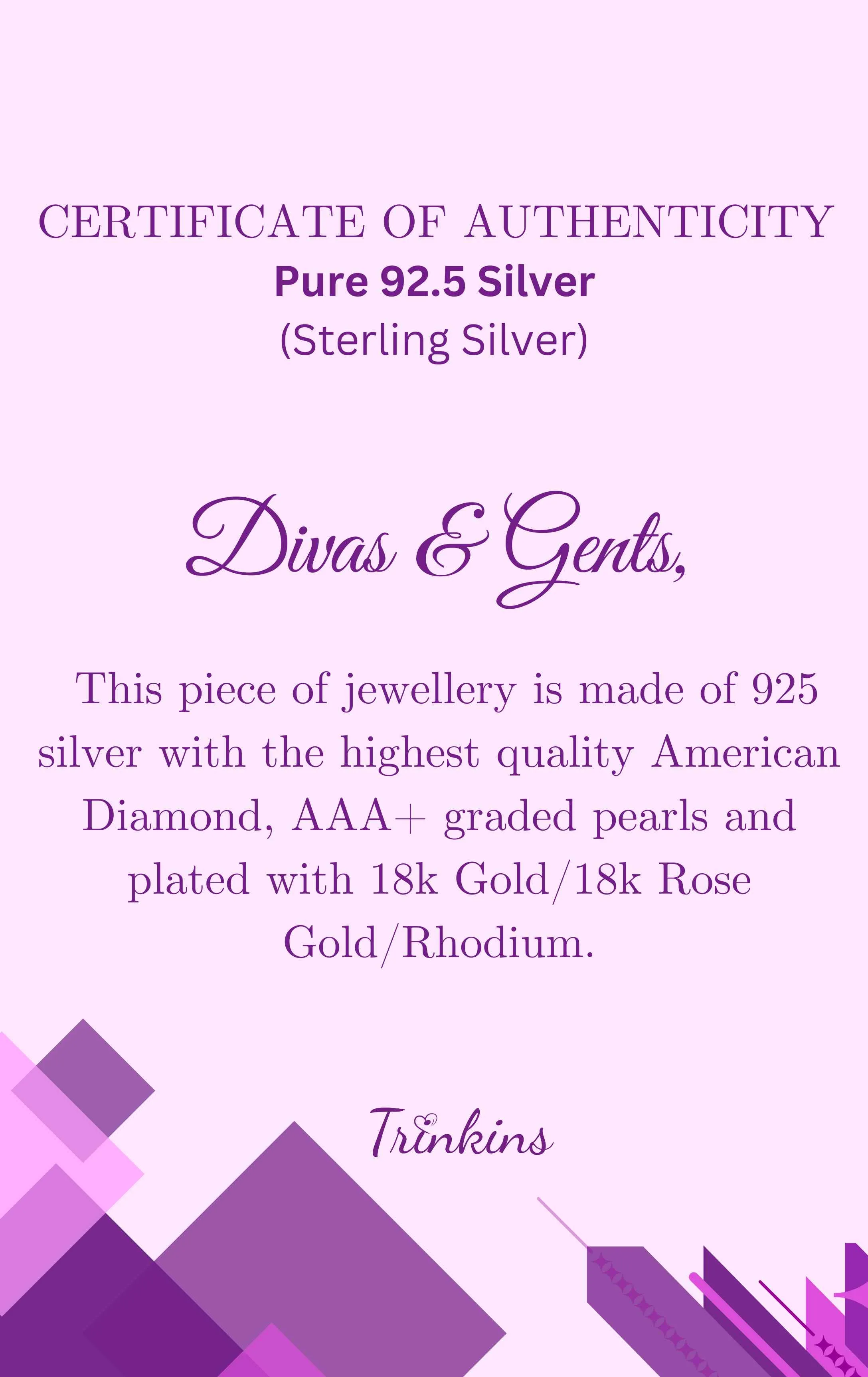 925 Sterling Silver Zircon Embedded Knot Ring