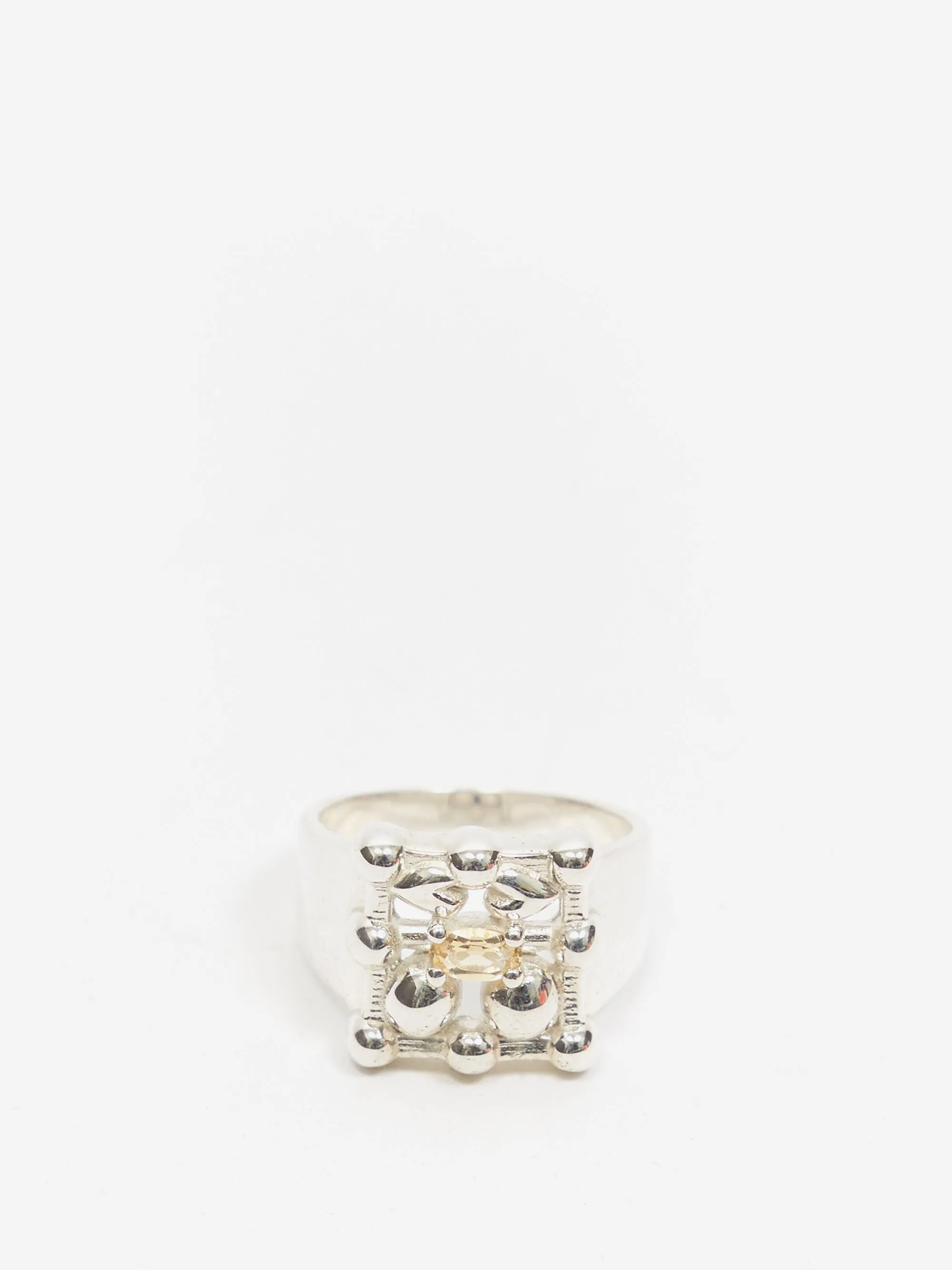Alec Doherty Big One Ring - Silver/Citrine