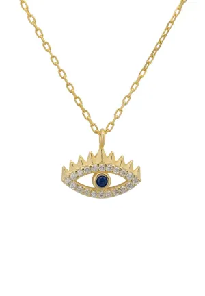 All Seeing Eye Pendant Necklace Gold