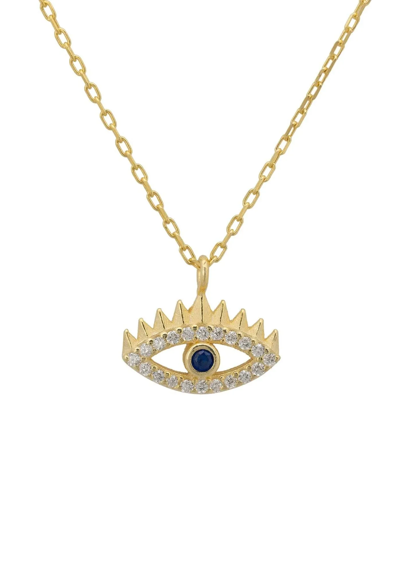 All Seeing Eye Pendant Necklace Gold