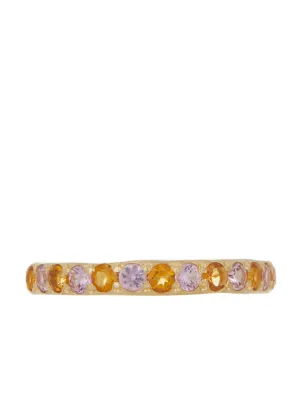 Amador 3mm Pave - Pink Sapphire & Citrine