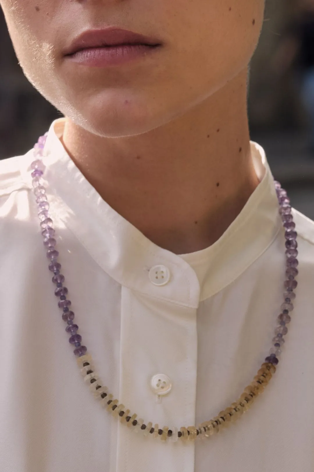Amethyst Citrine Necklace