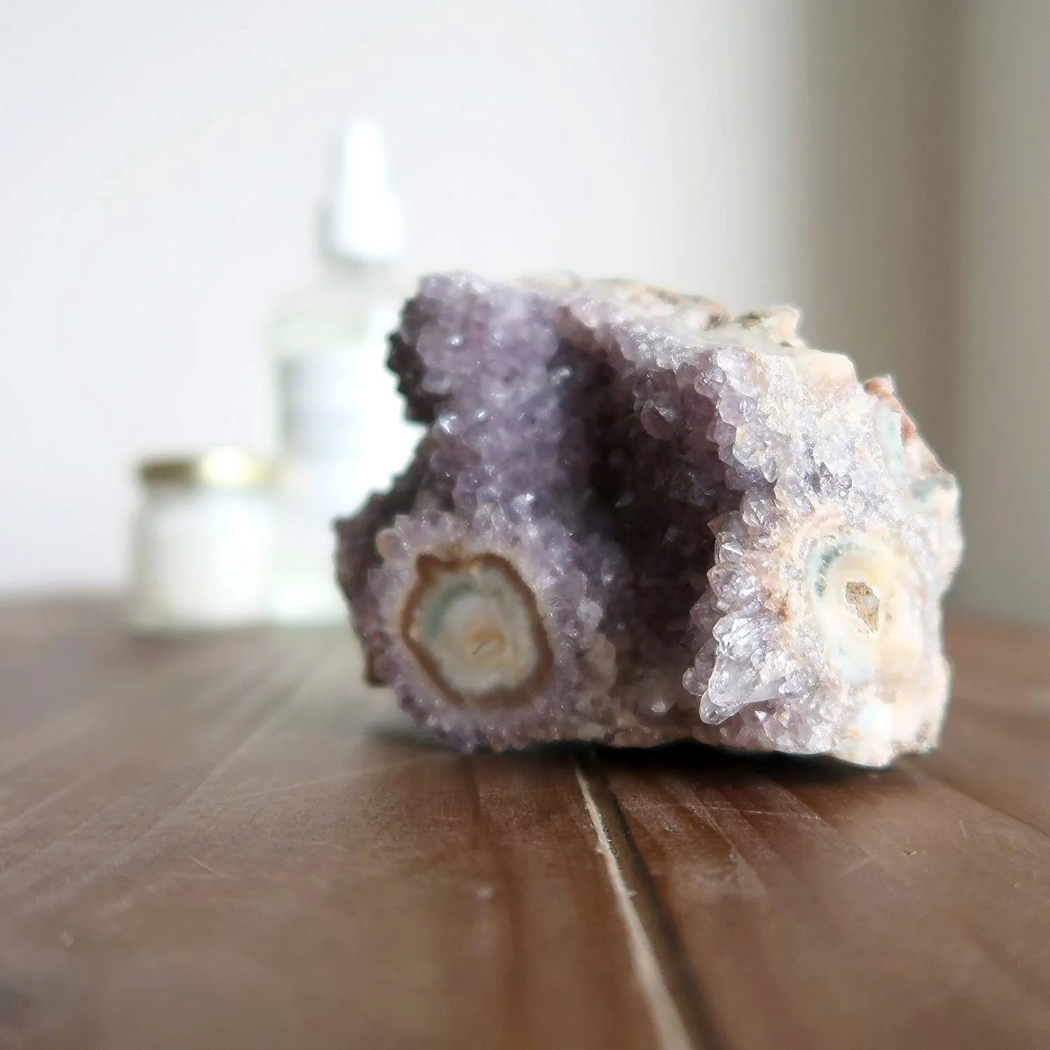 Amethyst Flower Child Cluster Rare Protective Eye Intuitive Gem