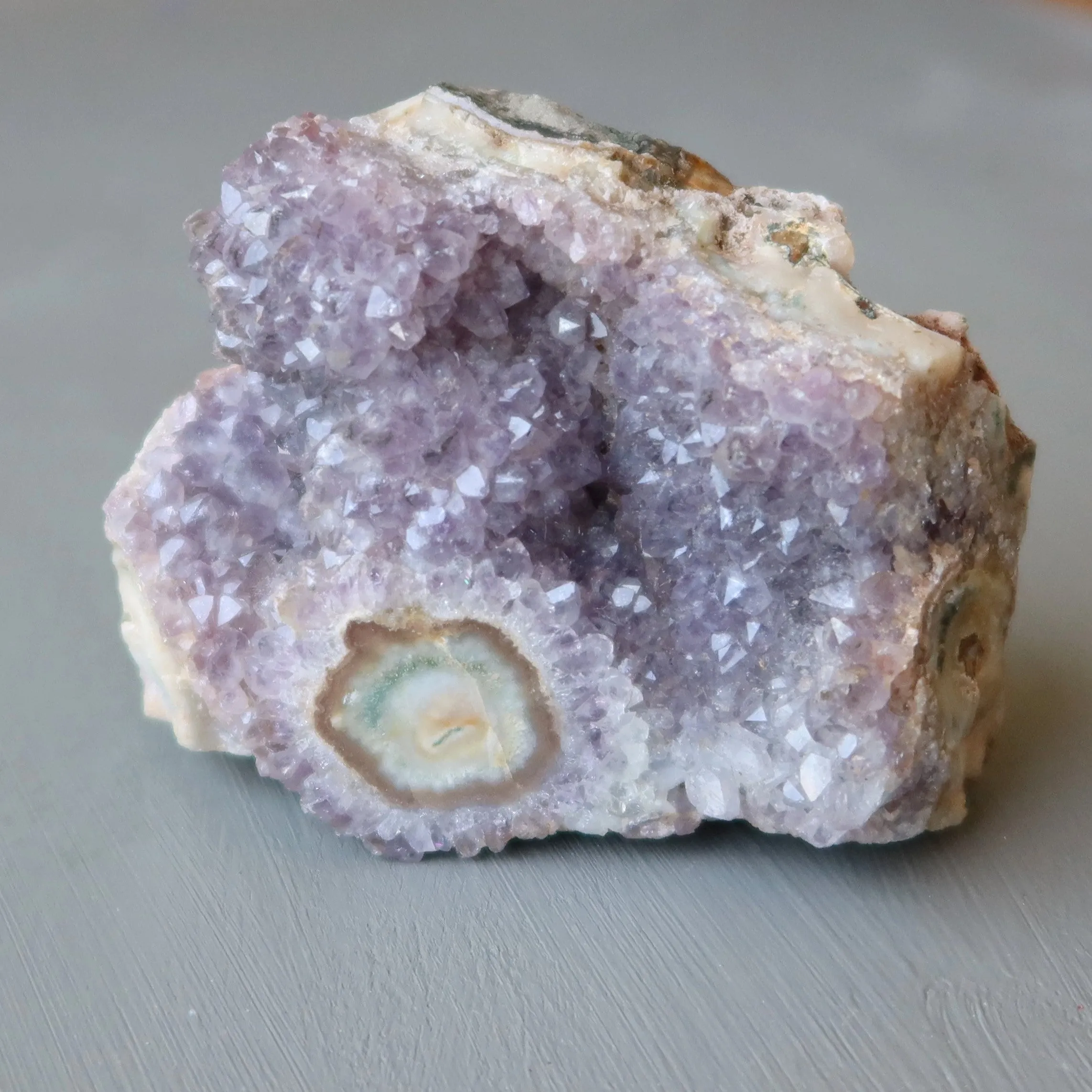 Amethyst Flower Child Cluster Rare Protective Eye Intuitive Gem