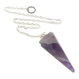 Amethyst Pendulum Violet Visions Sterling Silver