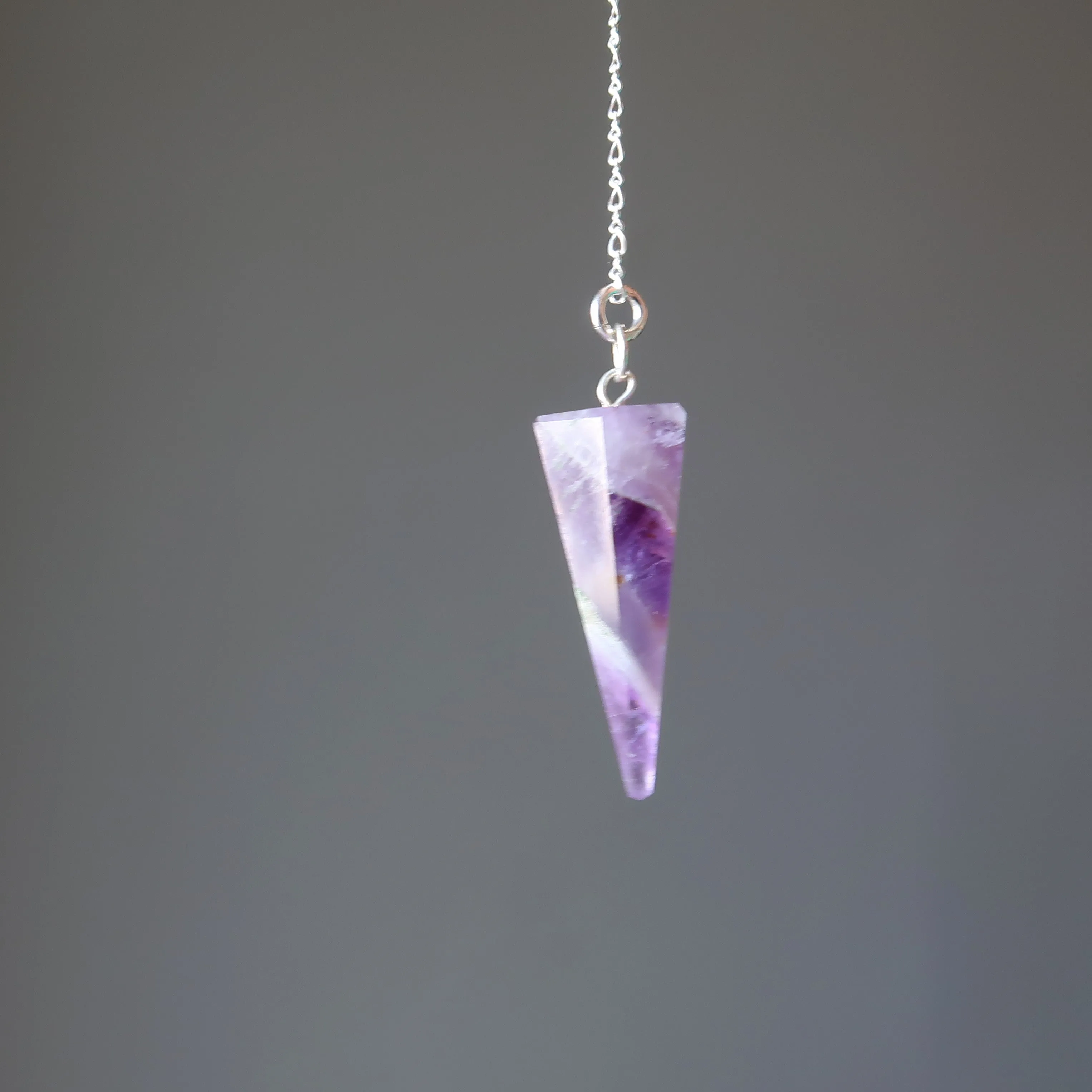 Amethyst Pendulum Violet Visions Sterling Silver