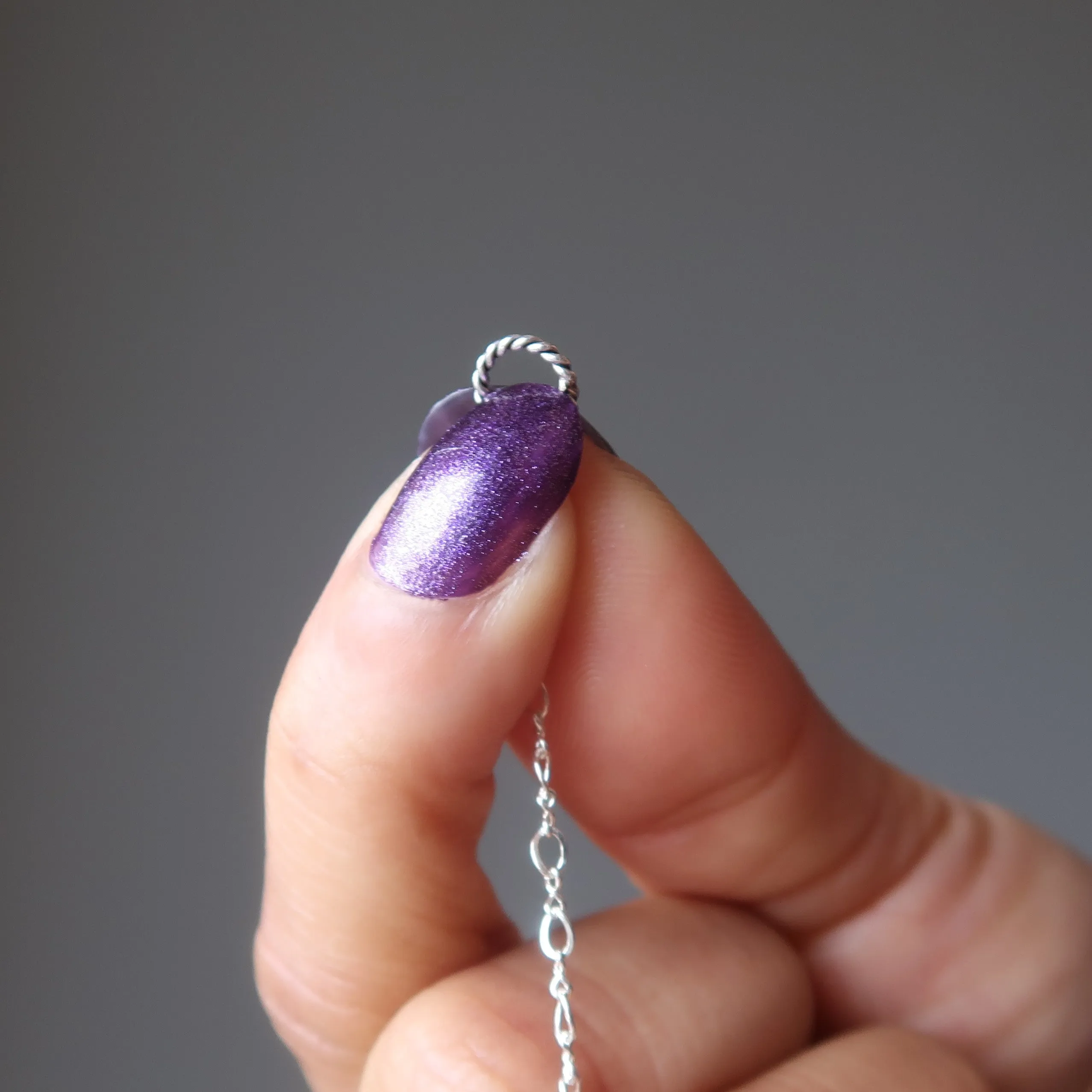 Amethyst Pendulum Violet Visions Sterling Silver