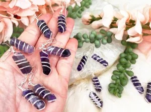 Amethyst Point Earrings