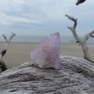 Amethyst Spirit Quartz Point, Amethyst Cactus Quartz (#8)