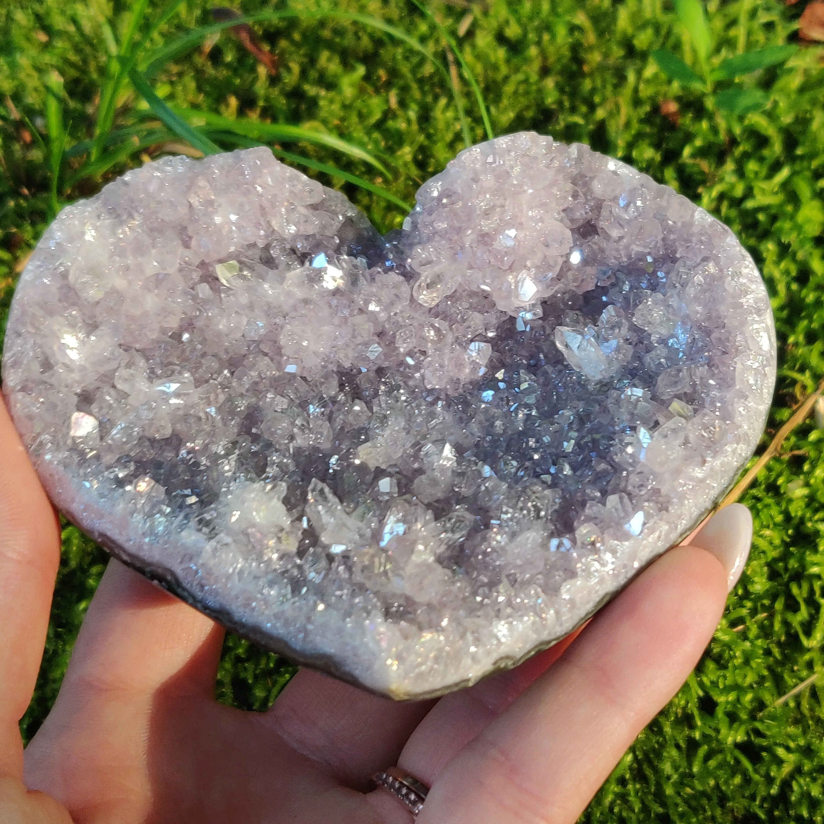 Aura Amethyst Heart (#15)