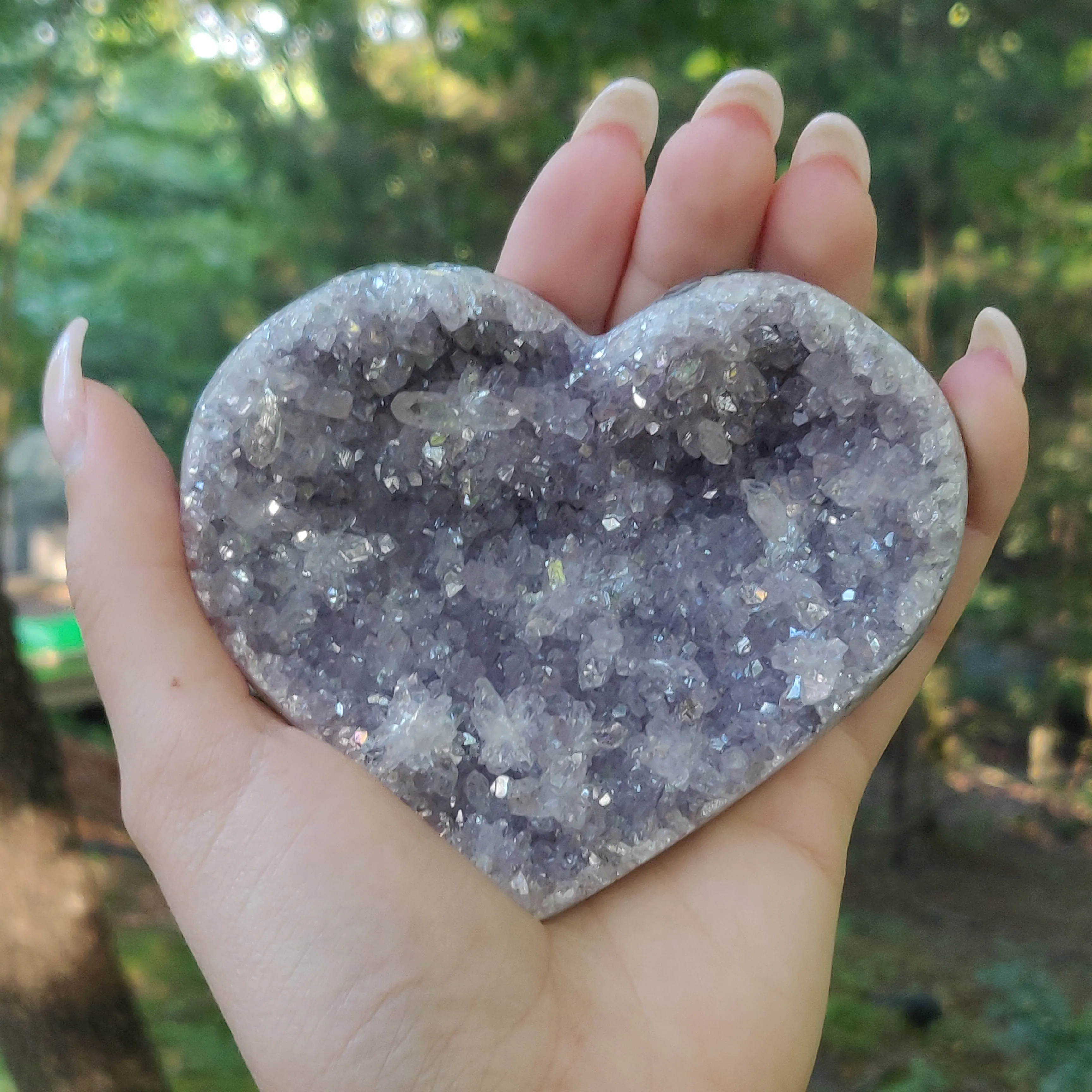 Aura Amethyst Heart (#15)