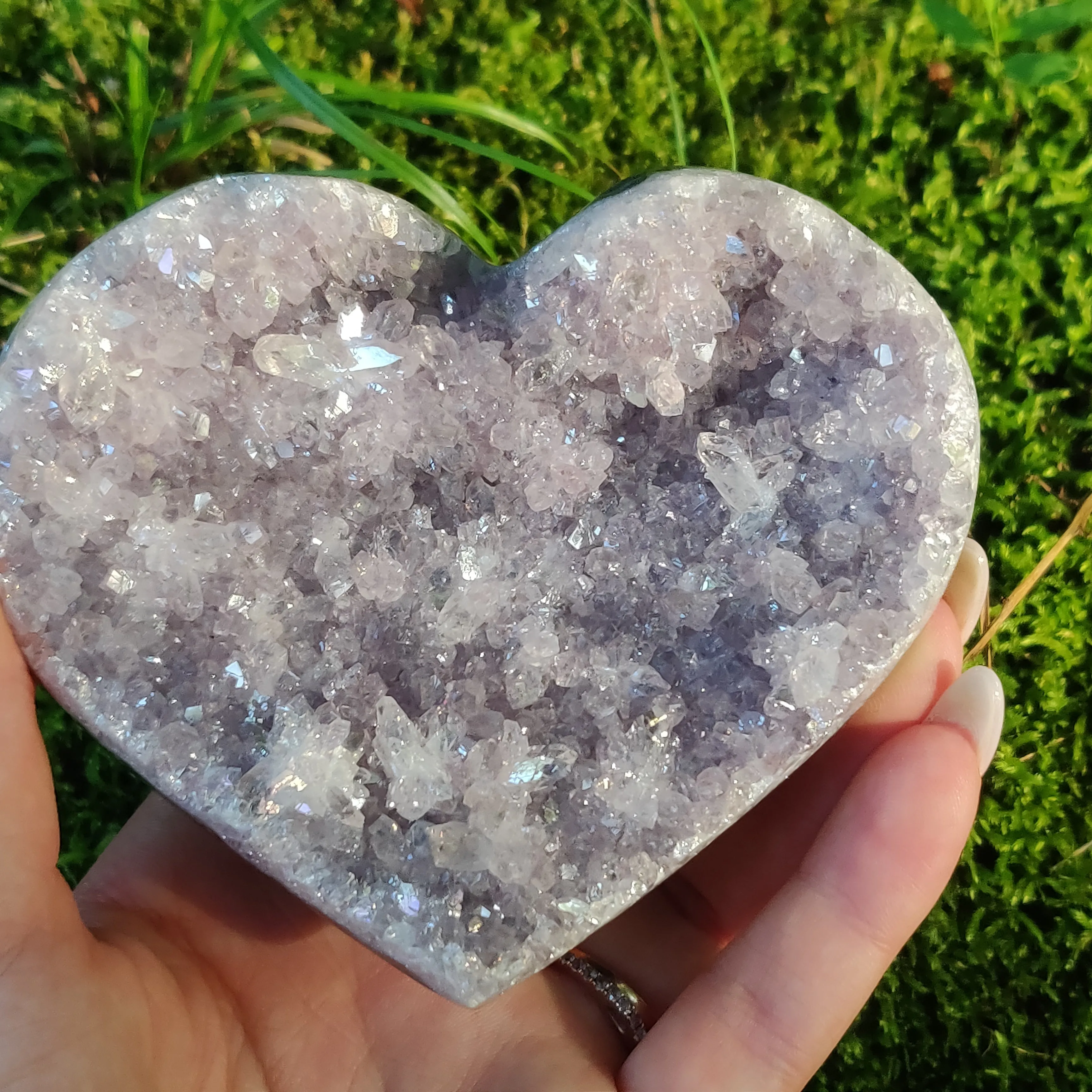 Aura Amethyst Heart (#15)