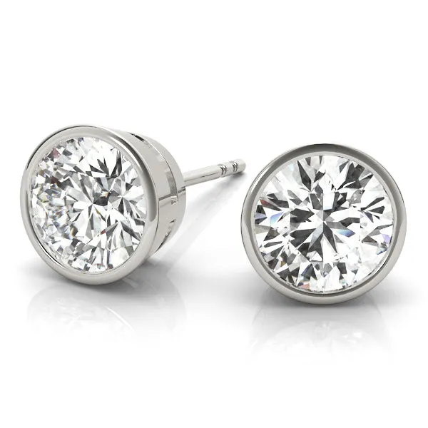 Ayla Lab Grown Diamond Bezel Set Studs (1 ct. TDW)